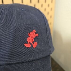 Disney Mickey Mouse Hat Y2k distressed Blue dad cap